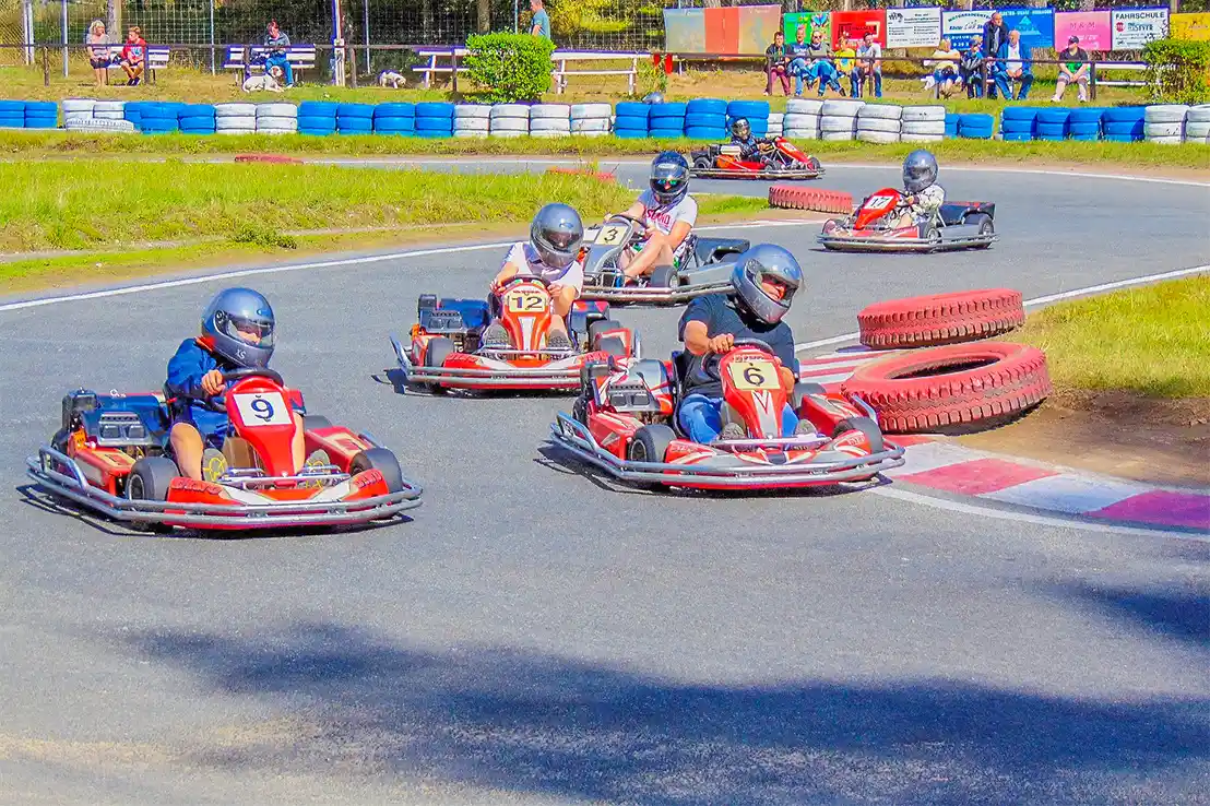 karting activities and attractions around the campsite